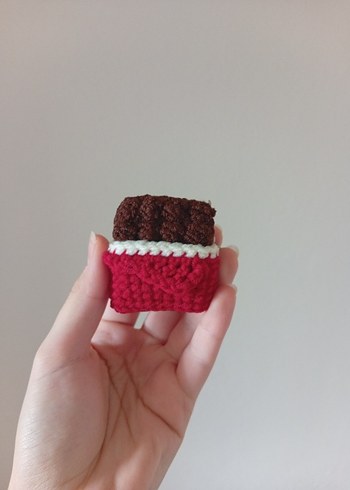 Örgü Çikolata Anahtarlık - Görsel 2