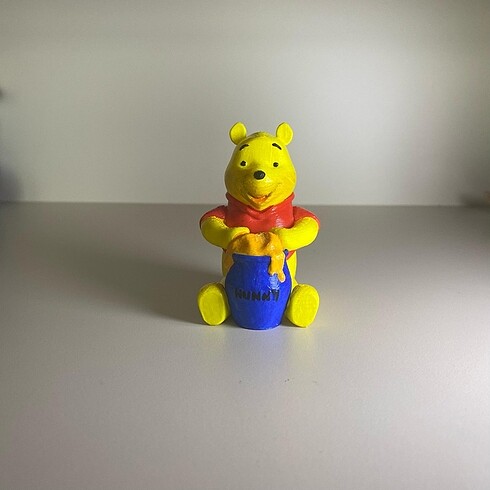 Minik winnie the pooh seti, 20 cm ayicik, 15 cm bal kavanozu