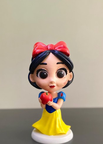 Renkli Pamuk Prenses 3D Figürü