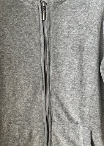 Diğer Gri Fermuarlı Kadın Sweatshirt