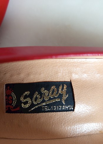 Klasik Kırmızı Fiyonklu Stiletto 37 numara - Görsel 6