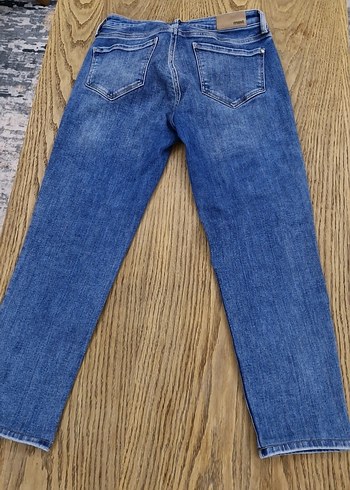 Kadın Mavi Regular Fit Denim Pantolon - Görsel 4