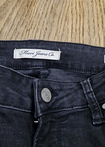 siyah Kadın Denim Pantolon - Görsel 3