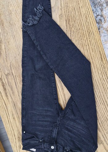 siyah Kadın Denim Pantolon - Görsel 5