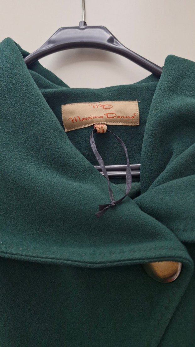 Massimo Donna zümrüt yeşil kaban - Görsel 3