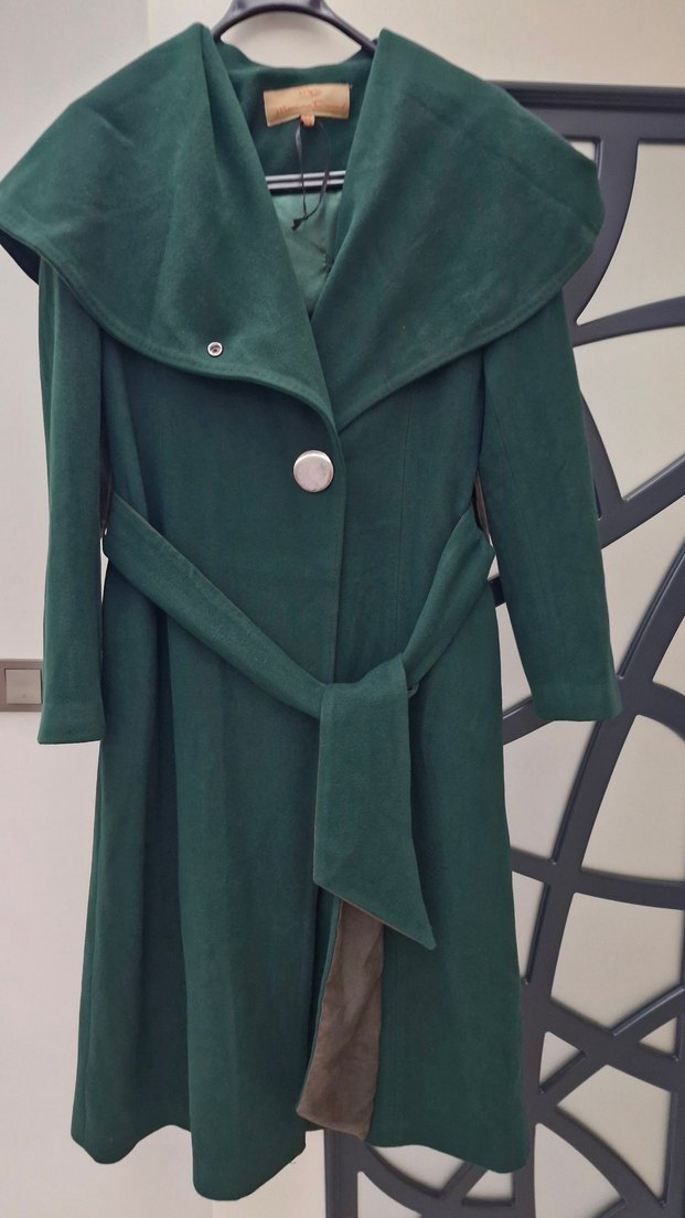 Massimo Donna zümrüt yeşil kaban - Görsel 4