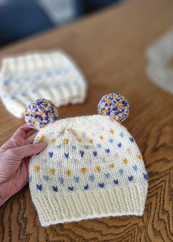 kız erkek bere takımı - Görsel 2