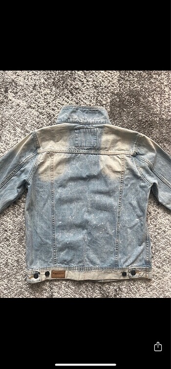 Pull and bear m beden kot ceket - Görsel 5