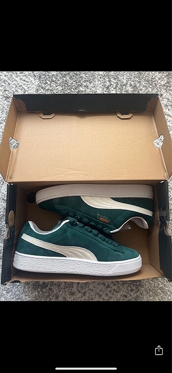 Puma suede xl yeşil 43 numara sneaker - Görsel 6