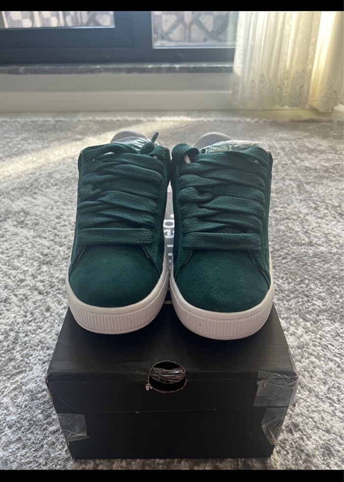 Puma suede xl yeşil 43 numara sneaker - Görsel 2