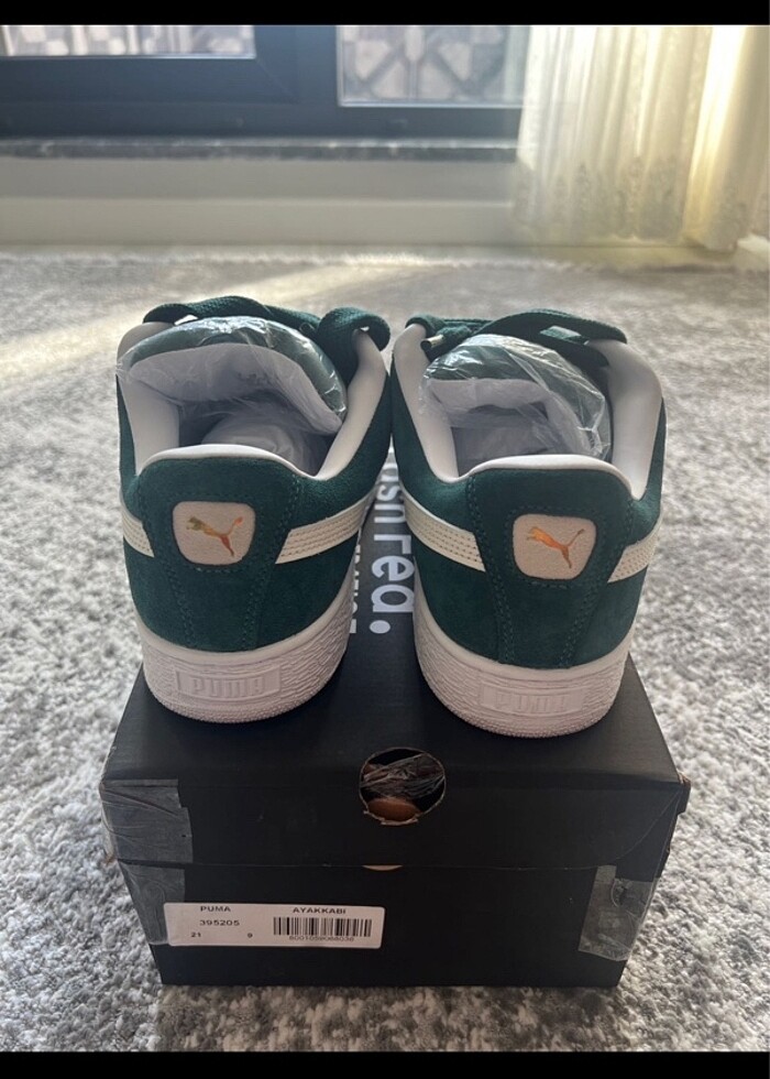 Puma suede xl yeşil 43 numara sneaker - Görsel 3