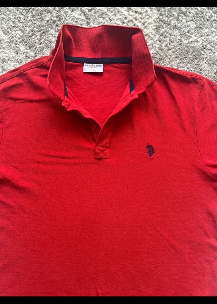 U.s polo assasin small beden polo tişört kırmızı - Görsel 2