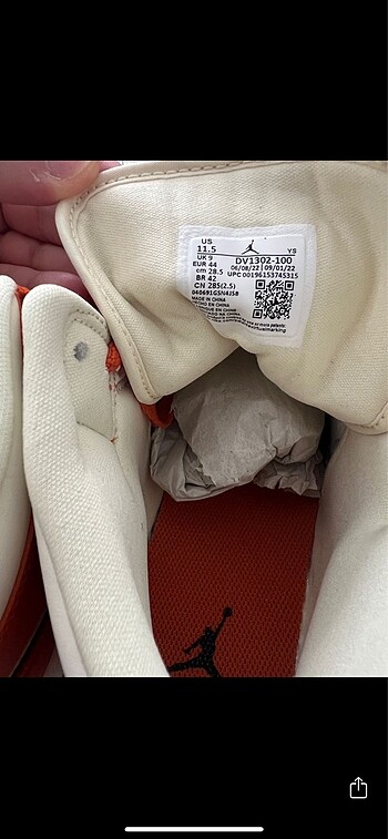 Nike air jordan coconut milk 44 numara sneaker - Görsel 6