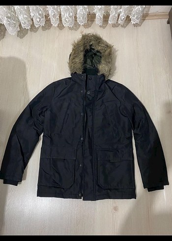 Jack&jones Siyah Kürklü Kapüşonlu Erkek Mont - Görsel 2