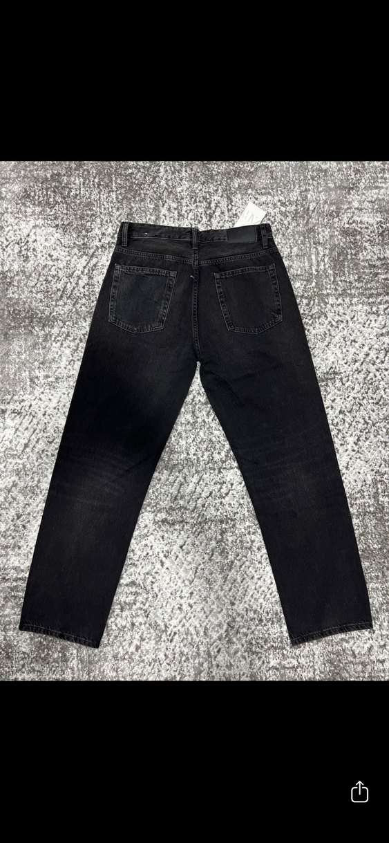 Zara 42 beden siyah straight jean - Görsel 3