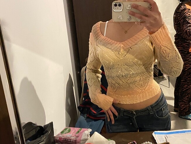Vintage Love Örgü Bluz