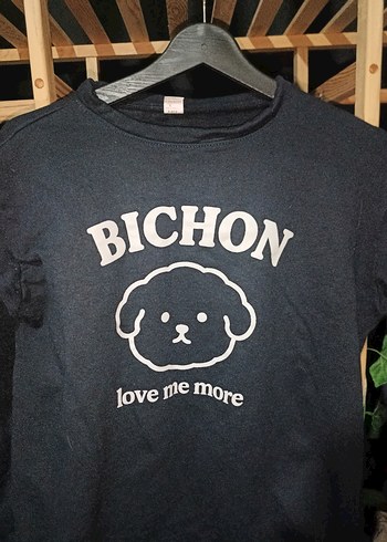 Love Me More Baskılı Oversize Sweatshirt - Görsel 2