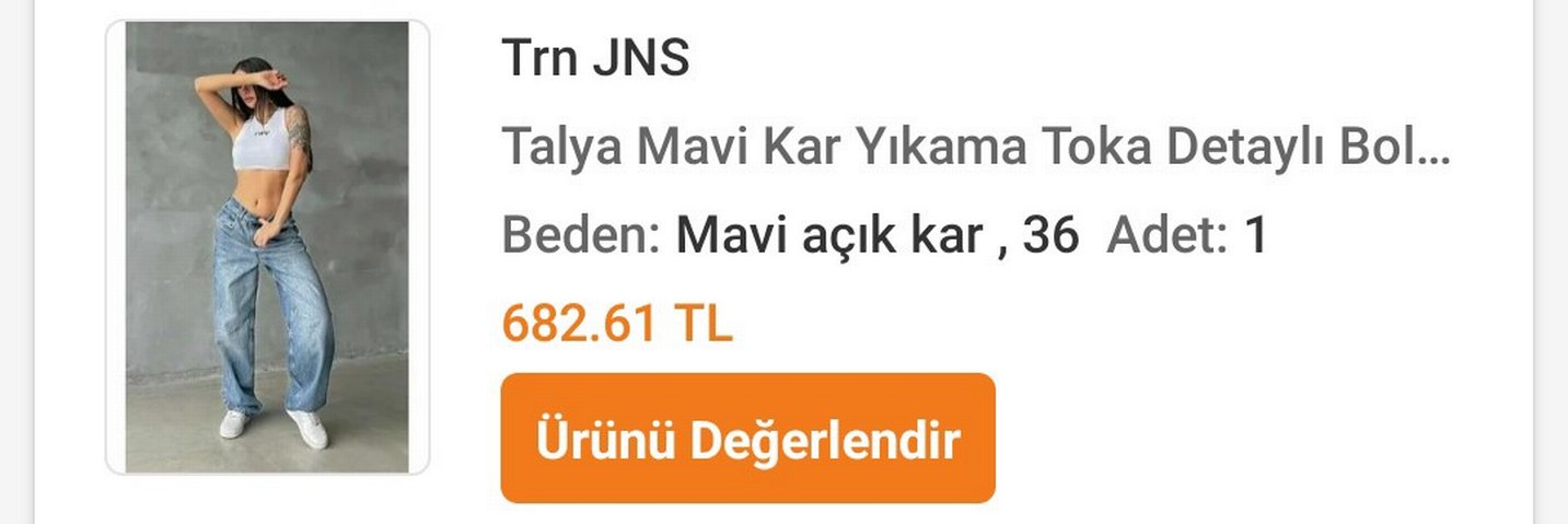 Gri Kadın beli tokalı Jean - Görsel 4
