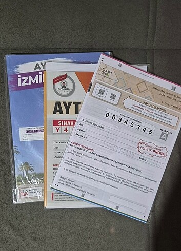 3 adet deneme ayt