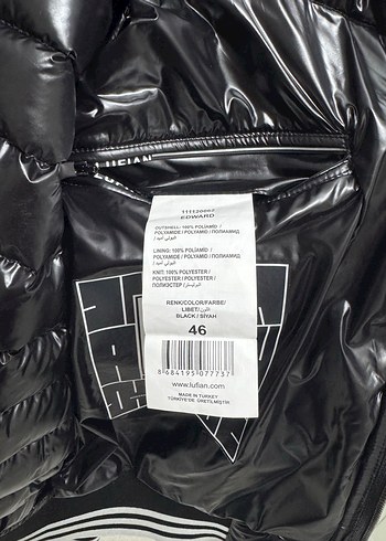 LufianSiyah Fermuarlı Erkek Spor Ceket - Görsel 3