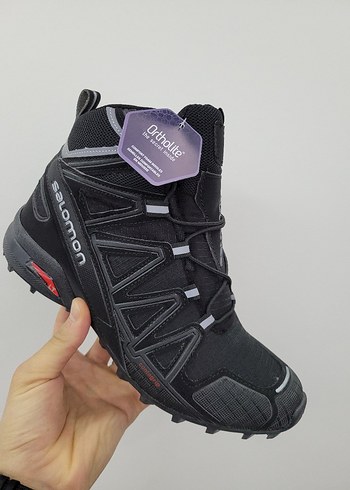 Siyah Biker Stil Erkek Spor Outdoor Ayakkabı - Görsel 3