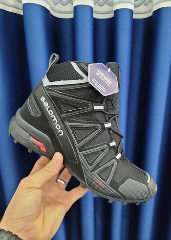 Siyah Biker Stil Erkek Spor Outdoor Ayakkabı - Görsel 4