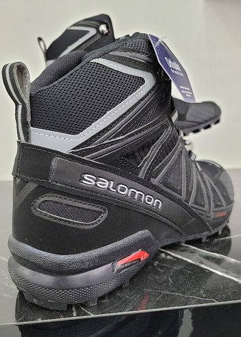 Siyah Biker Stil Erkek Spor Outdoor Ayakkabı - Görsel 5