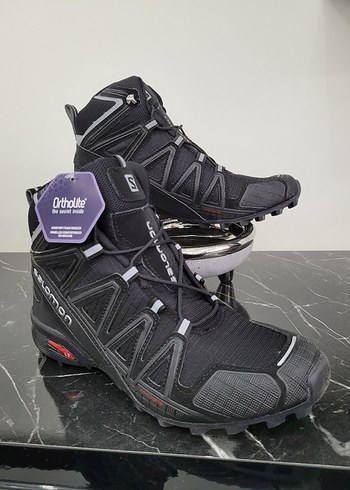 Siyah Biker Stil Erkek Spor Outdoor Ayakkabı - Görsel 2