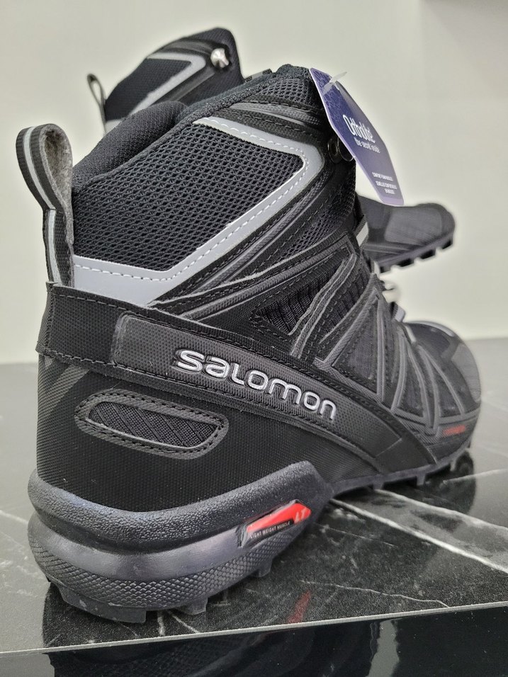 Siyah Biker Stil Erkek Spor Outdoor Ayakkabı - Görsel 5