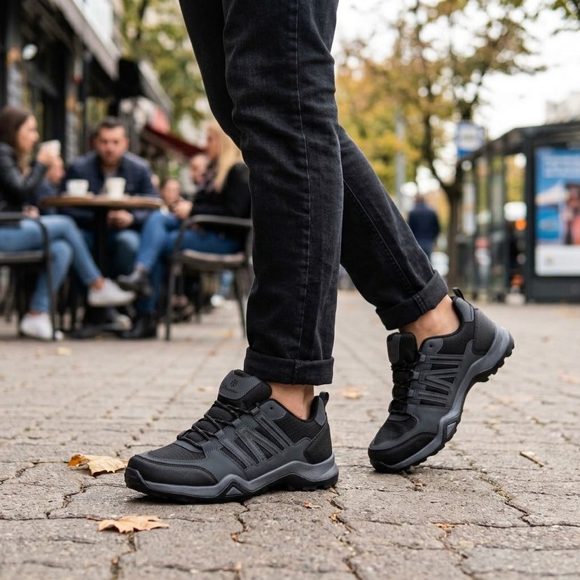 Su Geçirmez Siyah Outdoor Ayakkabı — görsel 4/6