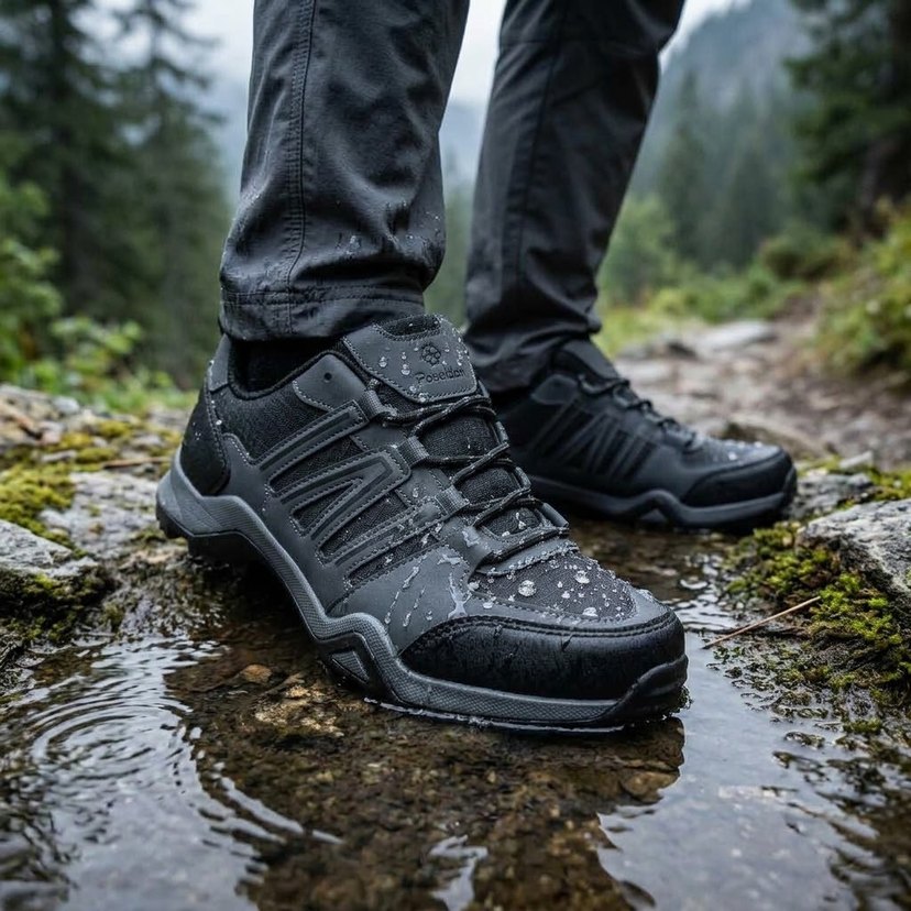 Su Geçirmez Siyah Outdoor Ayakkabı — görsel 2/6