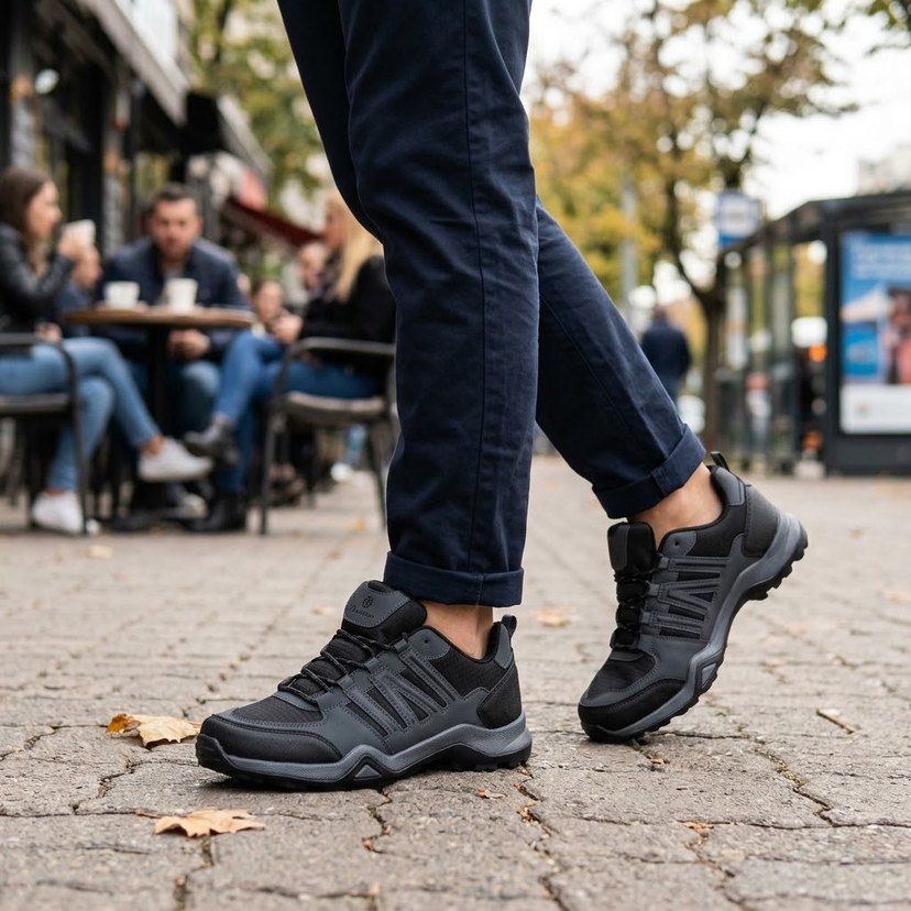 Su Geçirmez Siyah Outdoor Ayakkabı — görsel 3/6