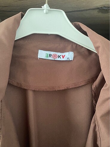 xl Beden kahverengi Renk Trençkot