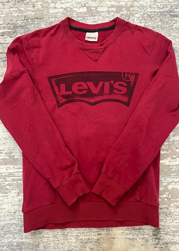 Levis Levi S Vintage Kirmizi Bisiklet Yaka Sweatshirt