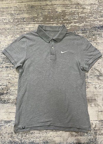 Nike Vintage Gri Polo Yaka Tisort
