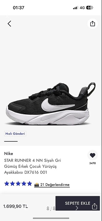 Nike Çocuk Ayakkabısı - Görsel 8