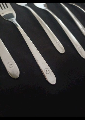 Gri-Beyaz 12 Parça Çatal Seti - Görsel 3