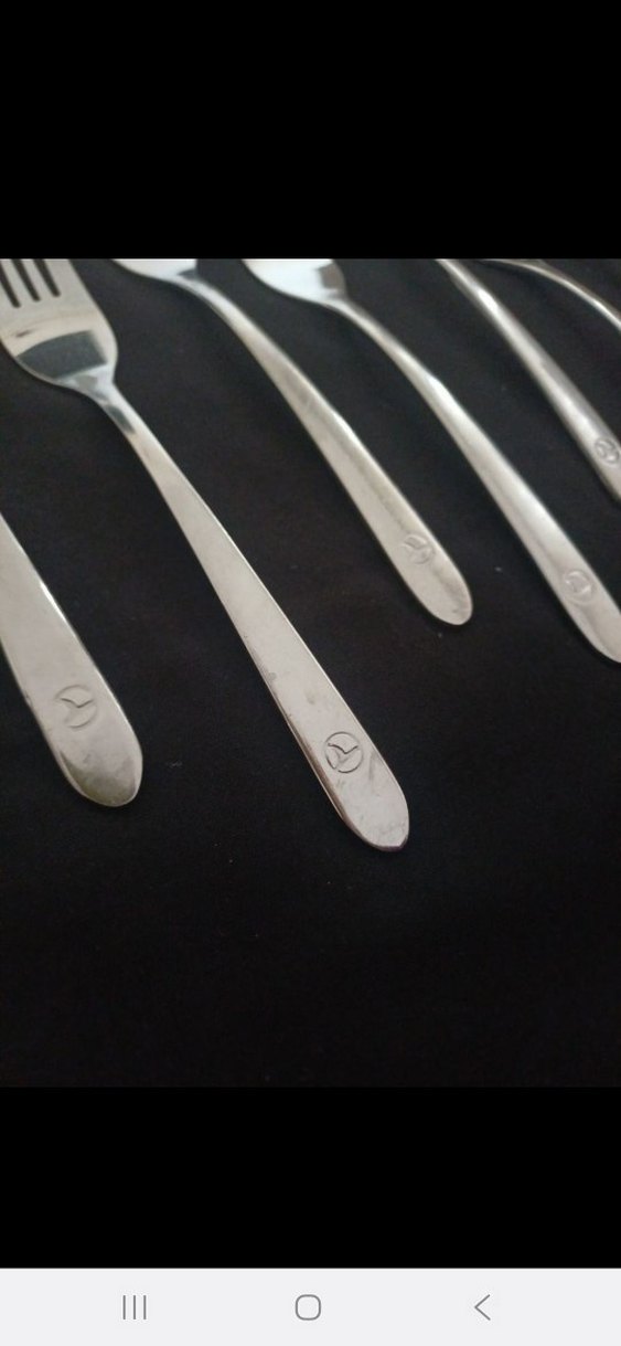 Gri-Beyaz 12 Parça Çatal Seti - Görsel 3