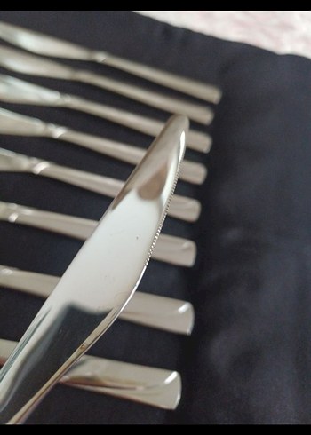 12 Parça Paslanmaz Çelik Bıçak Seti - Görsel 3