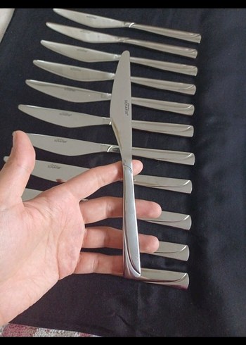 12 Parça Paslanmaz Çelik Bıçak Seti - Görsel 2