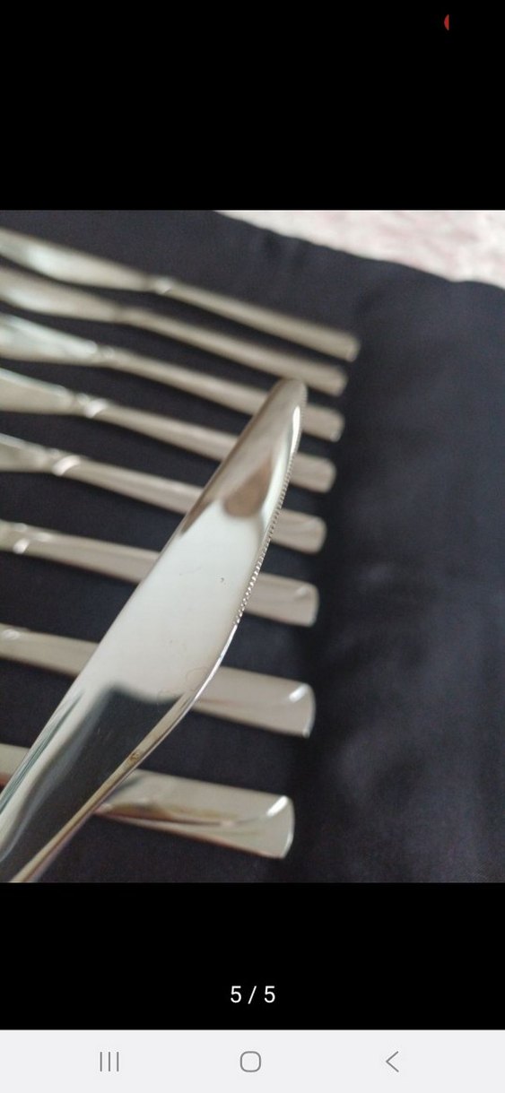 12 Parça Paslanmaz Çelik Bıçak Seti - Görsel 3