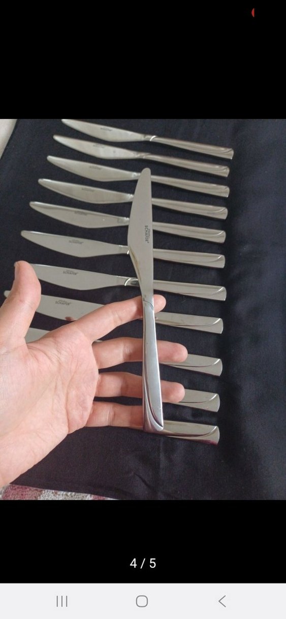 12 Parça Paslanmaz Çelik Bıçak Seti - Görsel 2