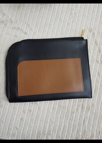 Lanvin Siyah Deri Makyaj Çantası - Görsel 2