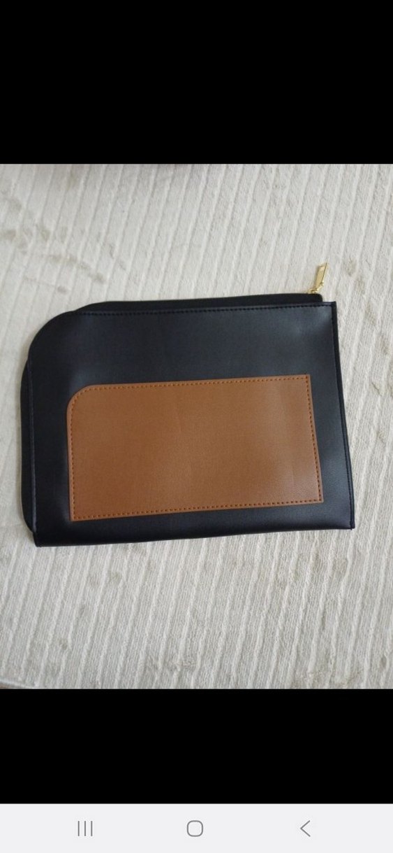 Lanvin Siyah Deri Makyaj Çantası - Görsel 2