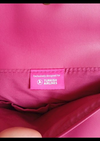 Pembe Deri Fermuarlı Kadın Makyaj Çantası - Görsel 5