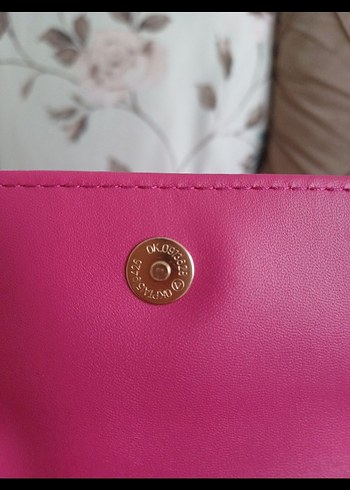 Pembe Deri Fermuarlı Kadın Makyaj Çantası - Görsel 4