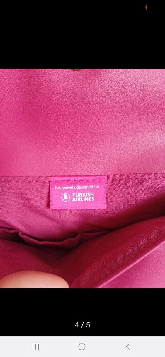 Pembe Deri Fermuarlı Kadın Makyaj Çantası - Görsel 5