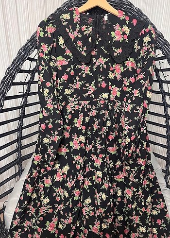 Çiçek Desenli Kız Çocuk Bohem Elbise - Görsel 2