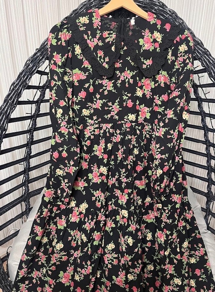 Çiçek Desenli Kız Çocuk Bohem Elbise - Görsel 2