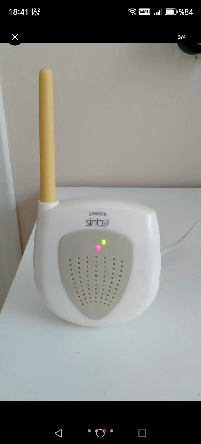 Bebek Monitörü ve Kamera Seti Beyaz - Görsel 2